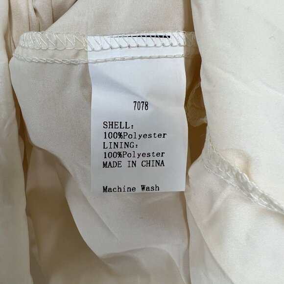 NWT BTBFM Ivory Smocked Short Sleeve Bohemian Summer Dress - Picture 10 of 10